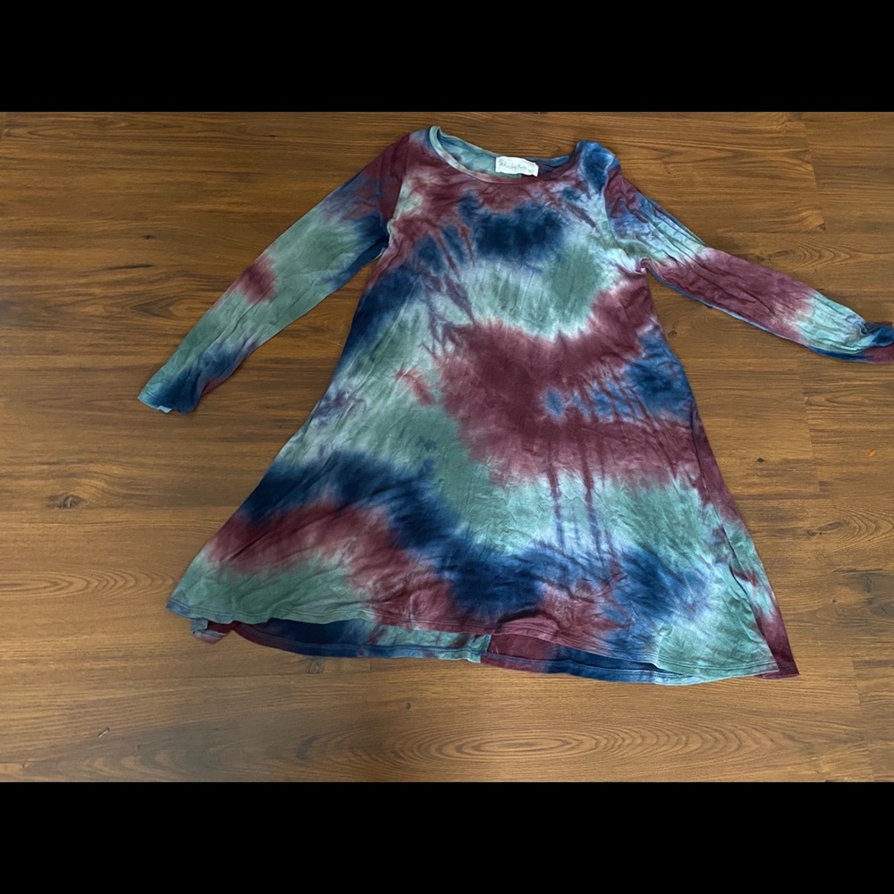 Tie dyed tunic dress.